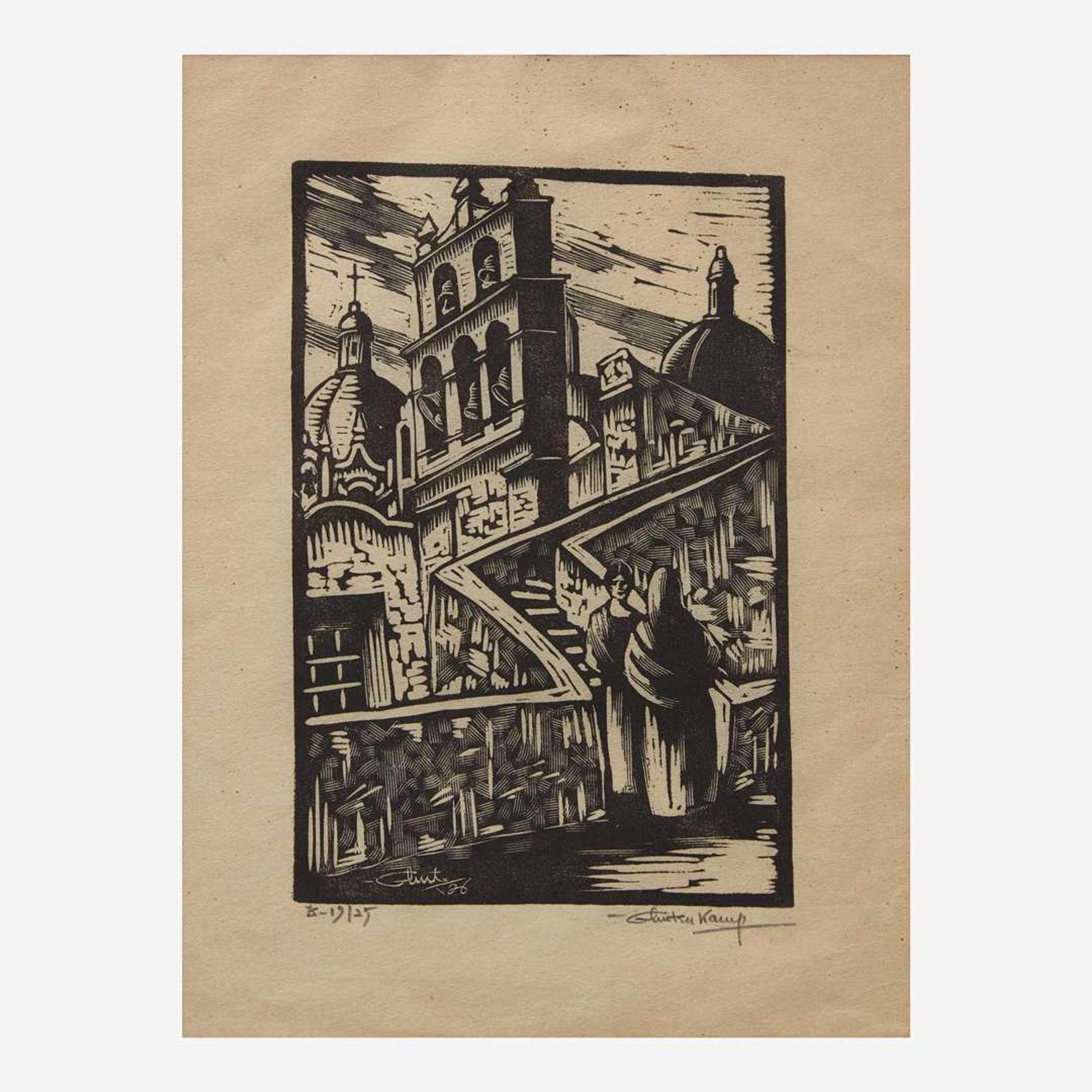 Henrik Glintenkamp (American, 1887-1946) A group of Four (4) Woodcuts