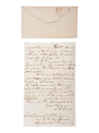 [CIVIL WAR - NAVY]. A group of 2 letters with Mobile Bay interest, including the Battle of Spanish Fort, comprising: