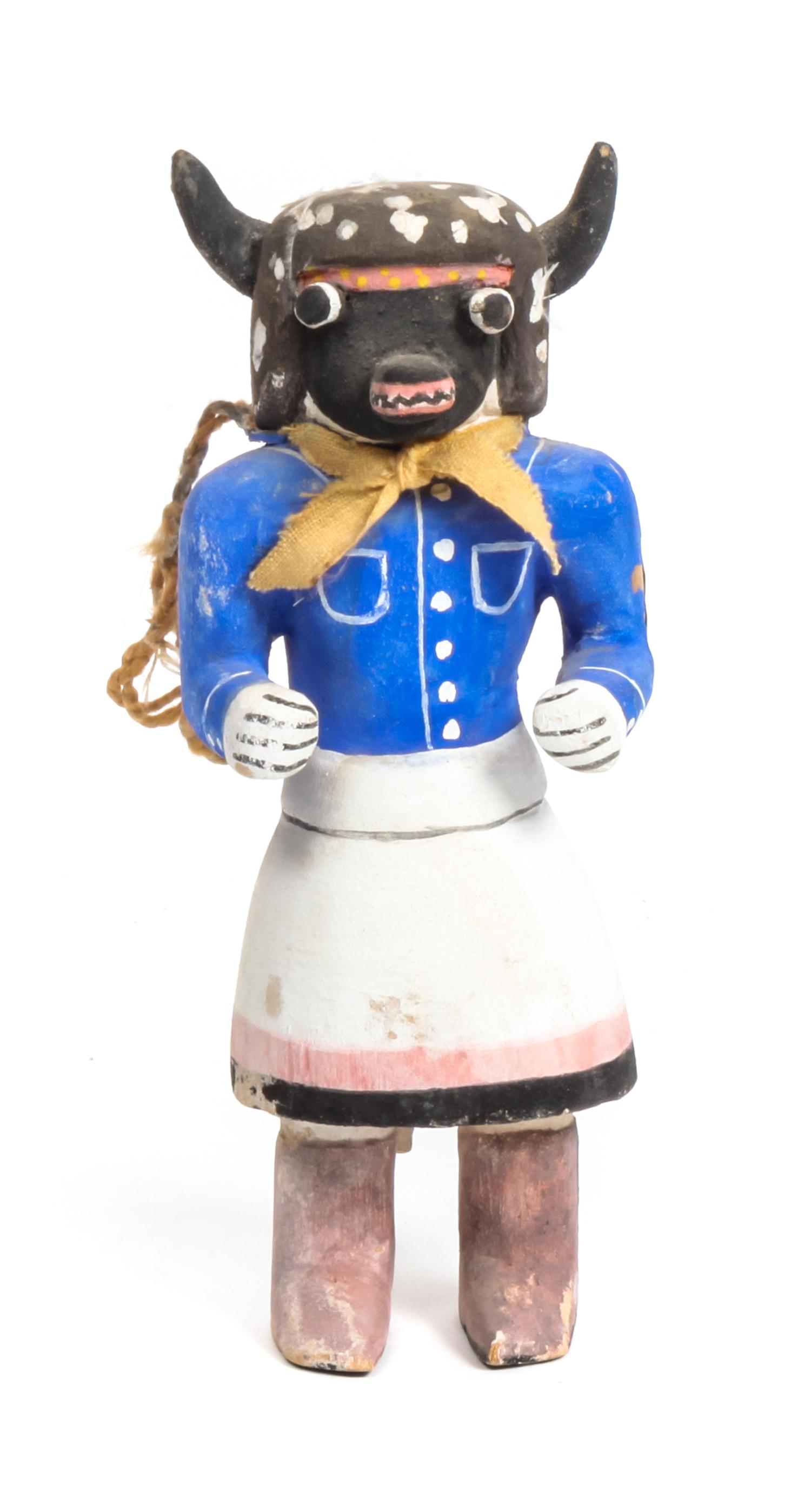 Polychrome Buffalo Kachina Height 6 3/4 inches