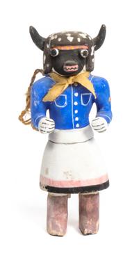 Polychrome Buffalo Kachina Height 6 3/4 inches