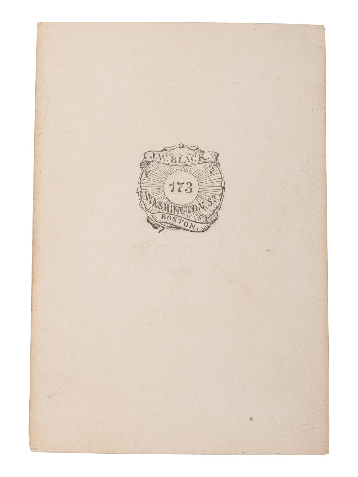 Civil War Sutler James L. Jones, 1st Massachusetts Volunteers. Signed CDV and price list.