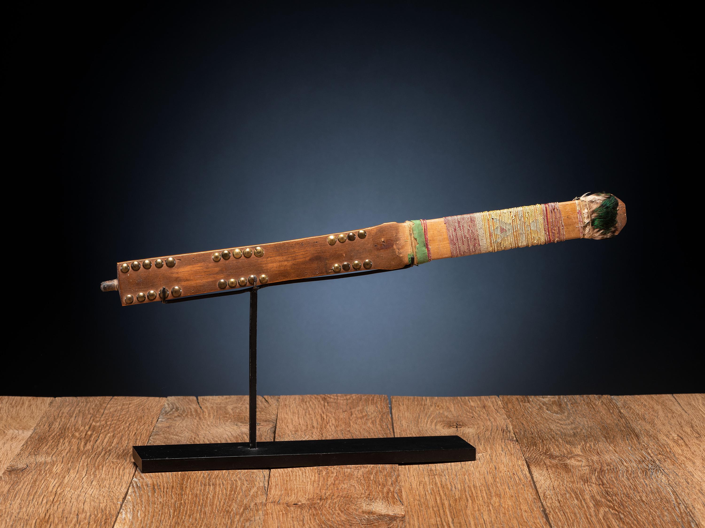 Sioux Tacked and Quilled Pipe Stem