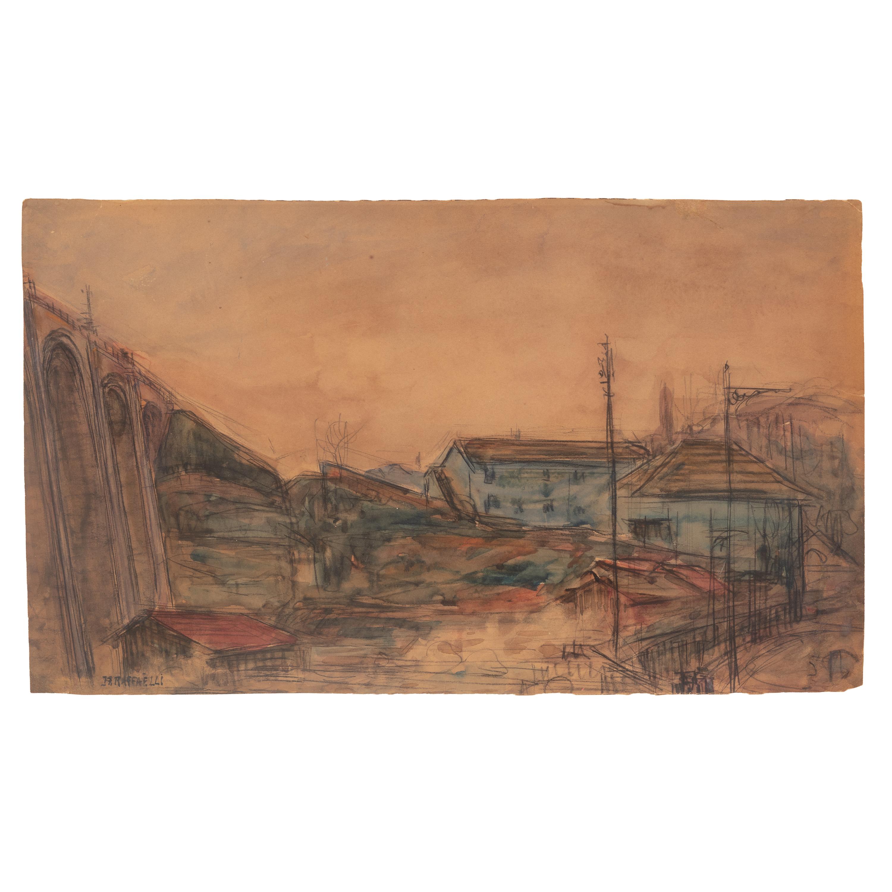 Jean François Raffaëlli (French, 1850-1924) — Pont
