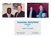 A Rare 1990 Evander Holyfield Team Issued Gold and Diamond Heavyweight Boxing Championship Ring Presented by Holyfield to Longtime Associate
