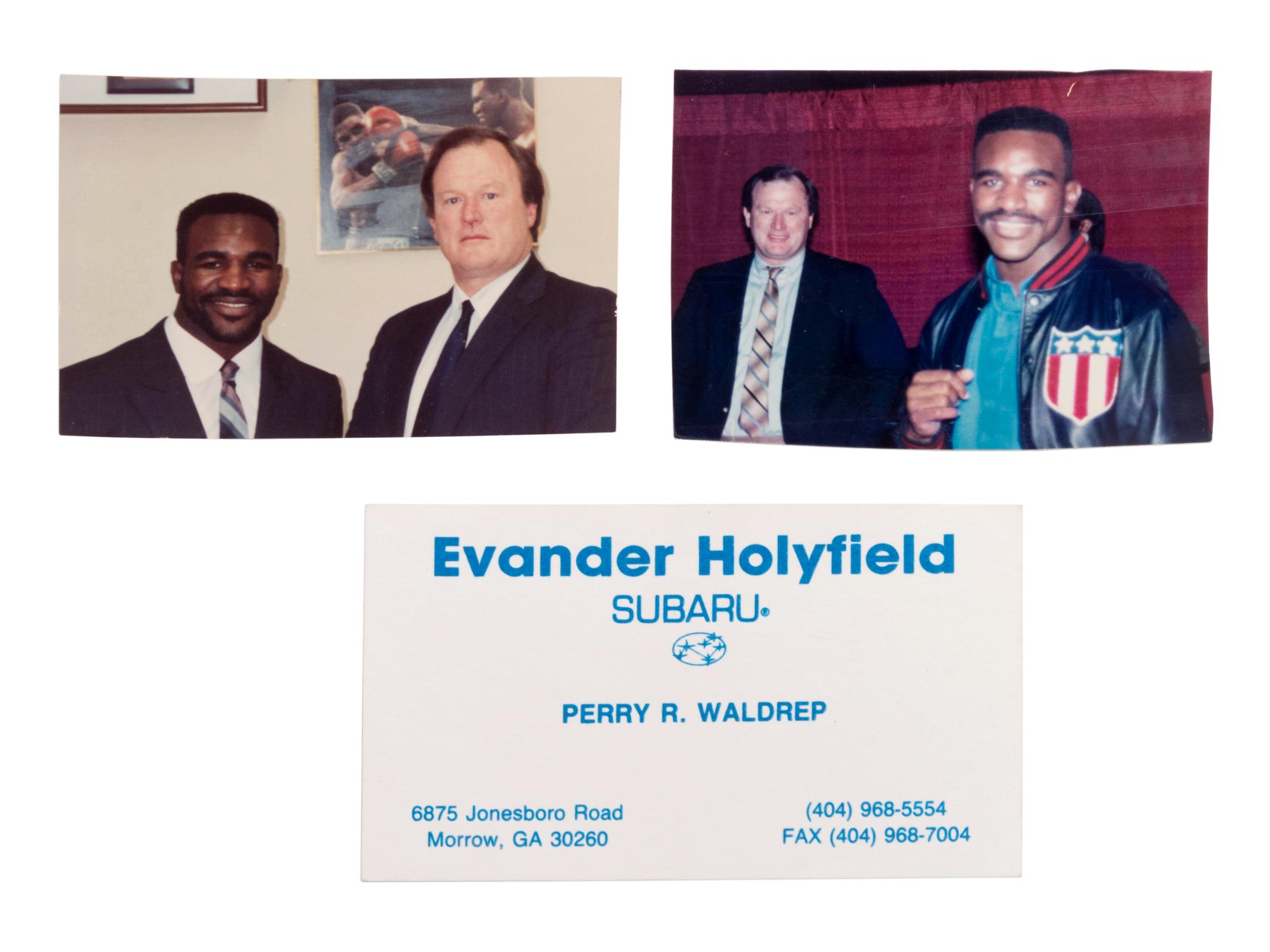 A Rare 1990 Evander Holyfield Team Issued Gold and Diamond Heavyweight Boxing Championship Ring Presented by Holyfield to Longtime Associate