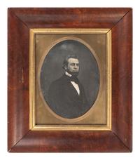 [EARLY PHOTOGRAPHY]. 2 whole plate daguerreotypes, incl. portrait of a man by FULLER.