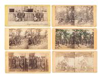 [CIVIL WAR]. A group of 23 fine early war views, incl. camp scenes, artillery, and battlefield images.