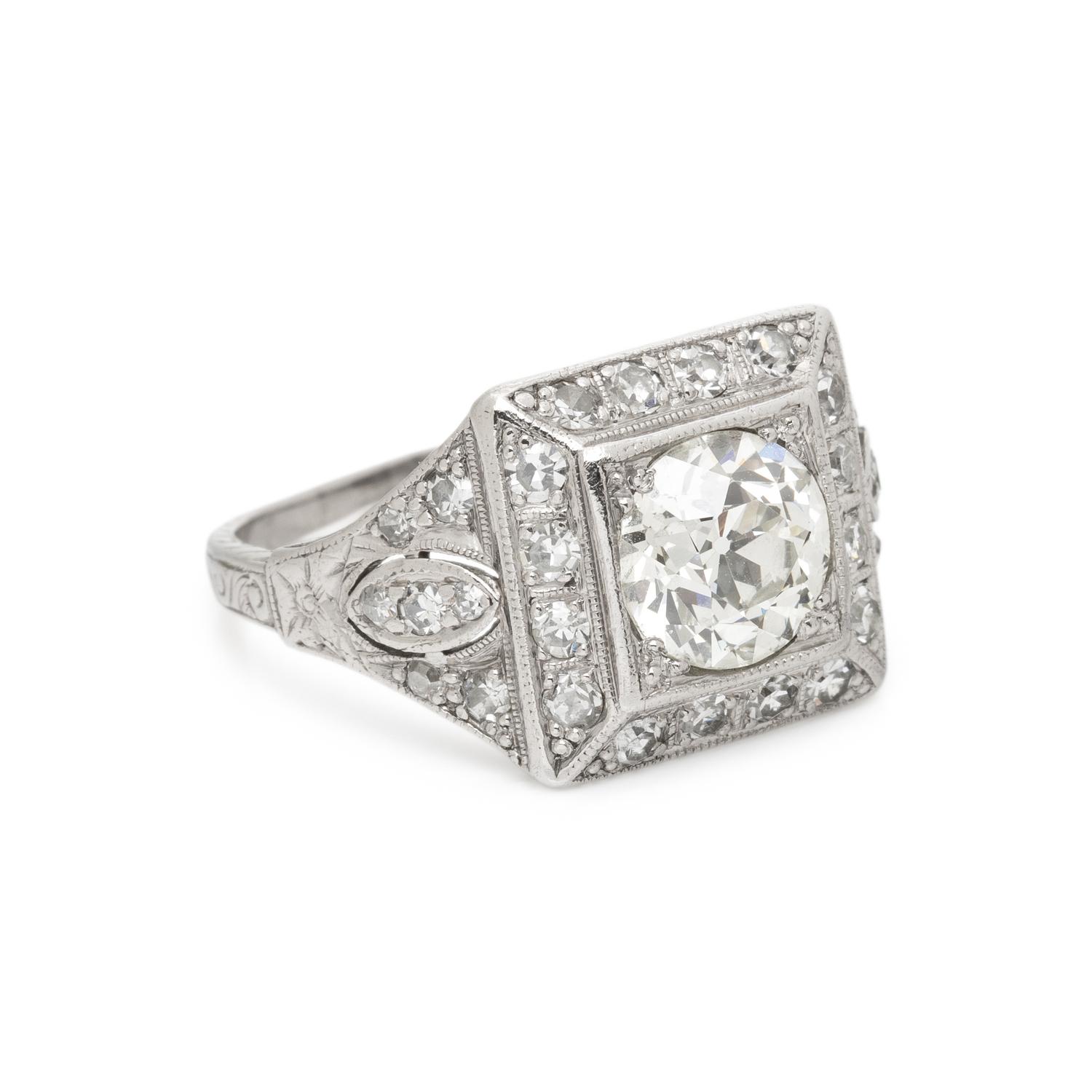 ART DECO, DIAMOND RING
