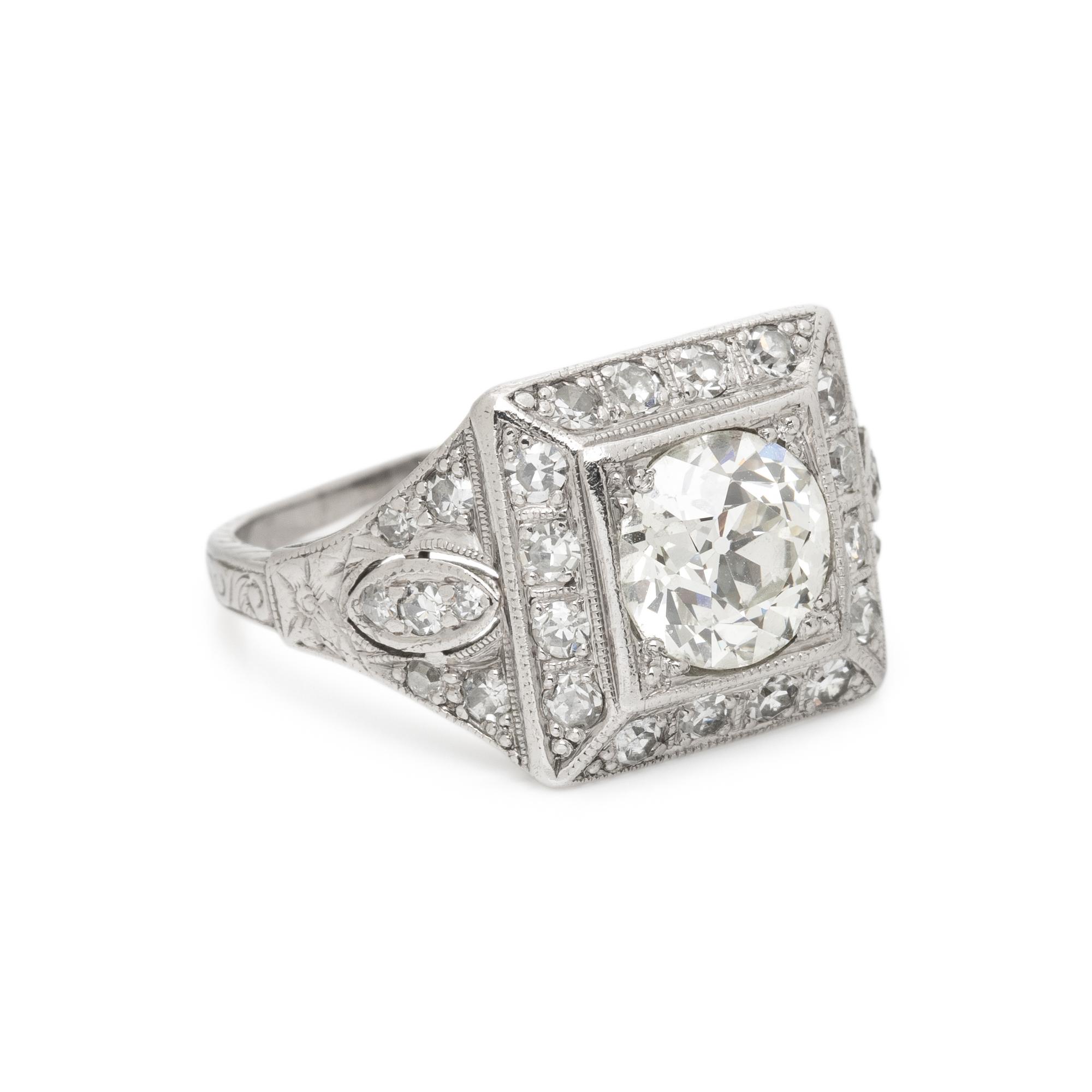 ART DECO, DIAMOND RING