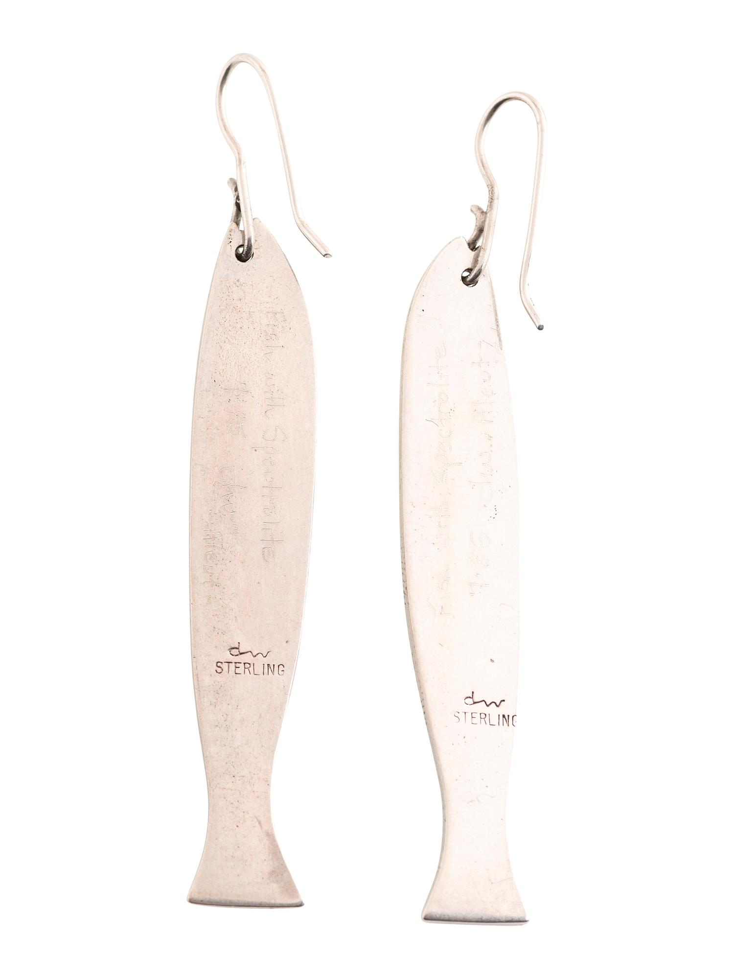Sterling Silver Fish, with Spectrolite Inlay