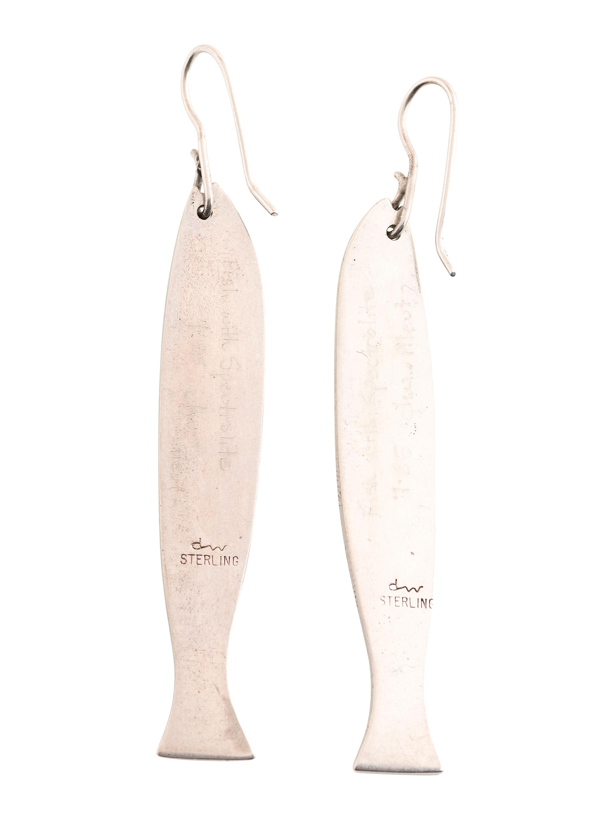 Sterling Silver Fish, with Spectrolite Inlay