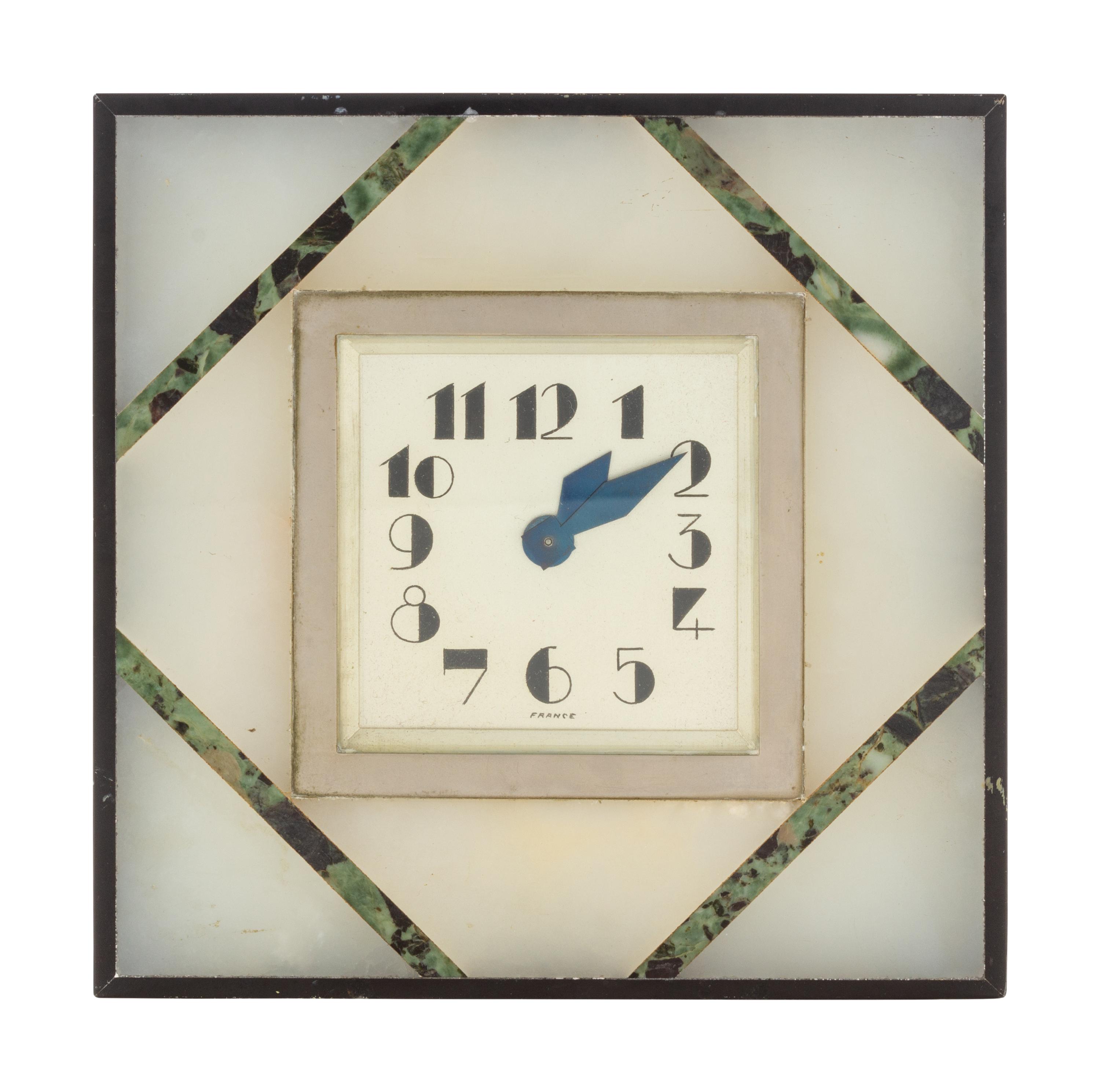 A French Art Deco Desk Clock