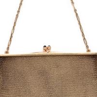 TIFFANY & CO., YELLOW GOLD MESH PURSE