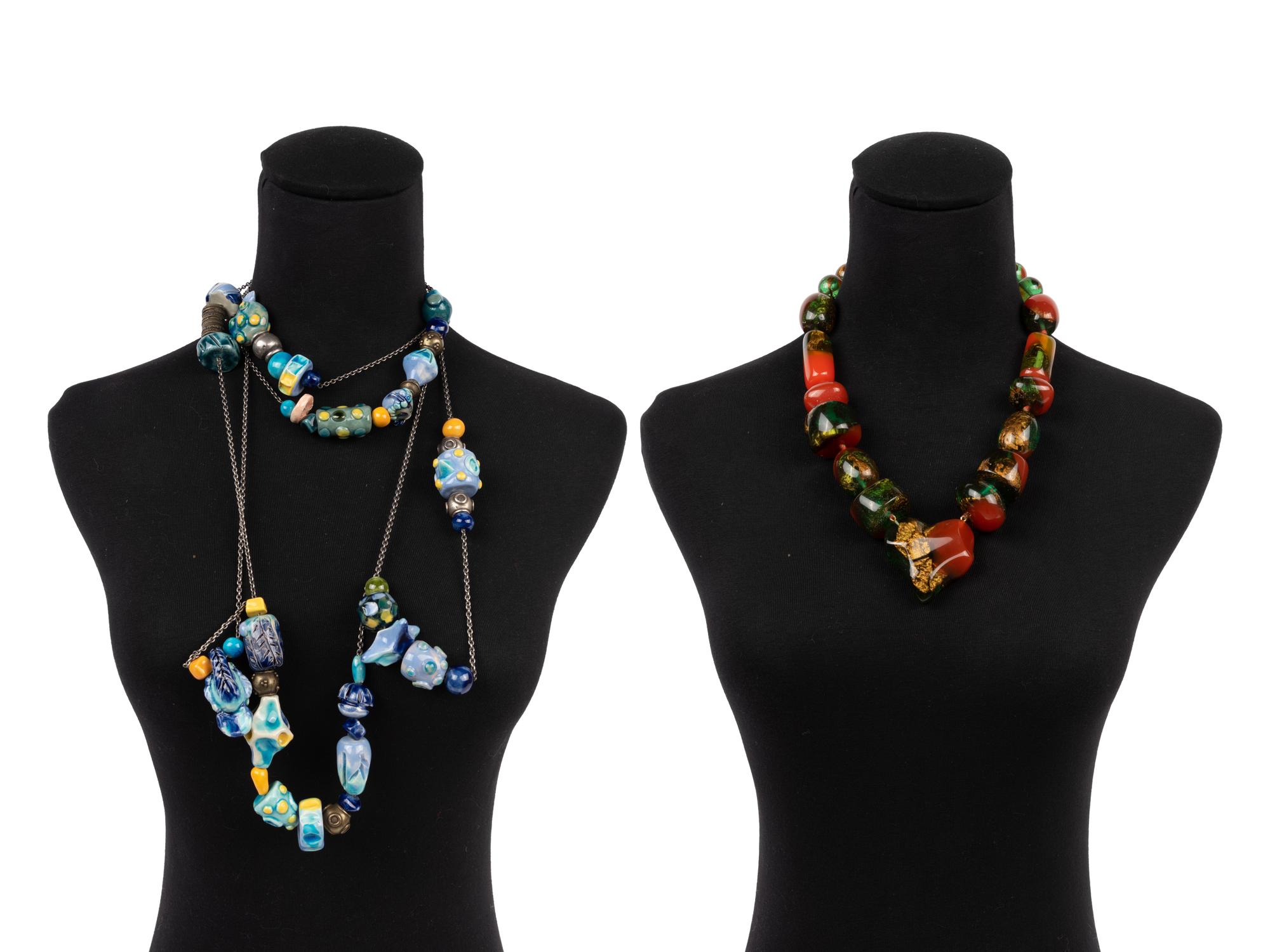 Two Designer Necklaces: One Chloé and One Christian Lacroix, 1980-2000s
