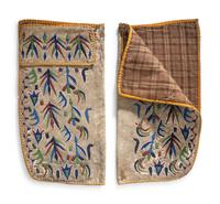 Eastern Sioux Beaded Hide Leggings, with Talon and Winged Imagery