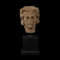 ROMAN JANIFORM HEAD OF DIONYSOS 1st Century AD