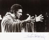 [20TH-CENTURY OPERA SINGERS]. A group of 6 signed photographs or photographic postcards of opera singers from the 1970s-1990s, comprising images of:
