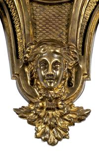 A French Gilt Bronze Cartel Clock