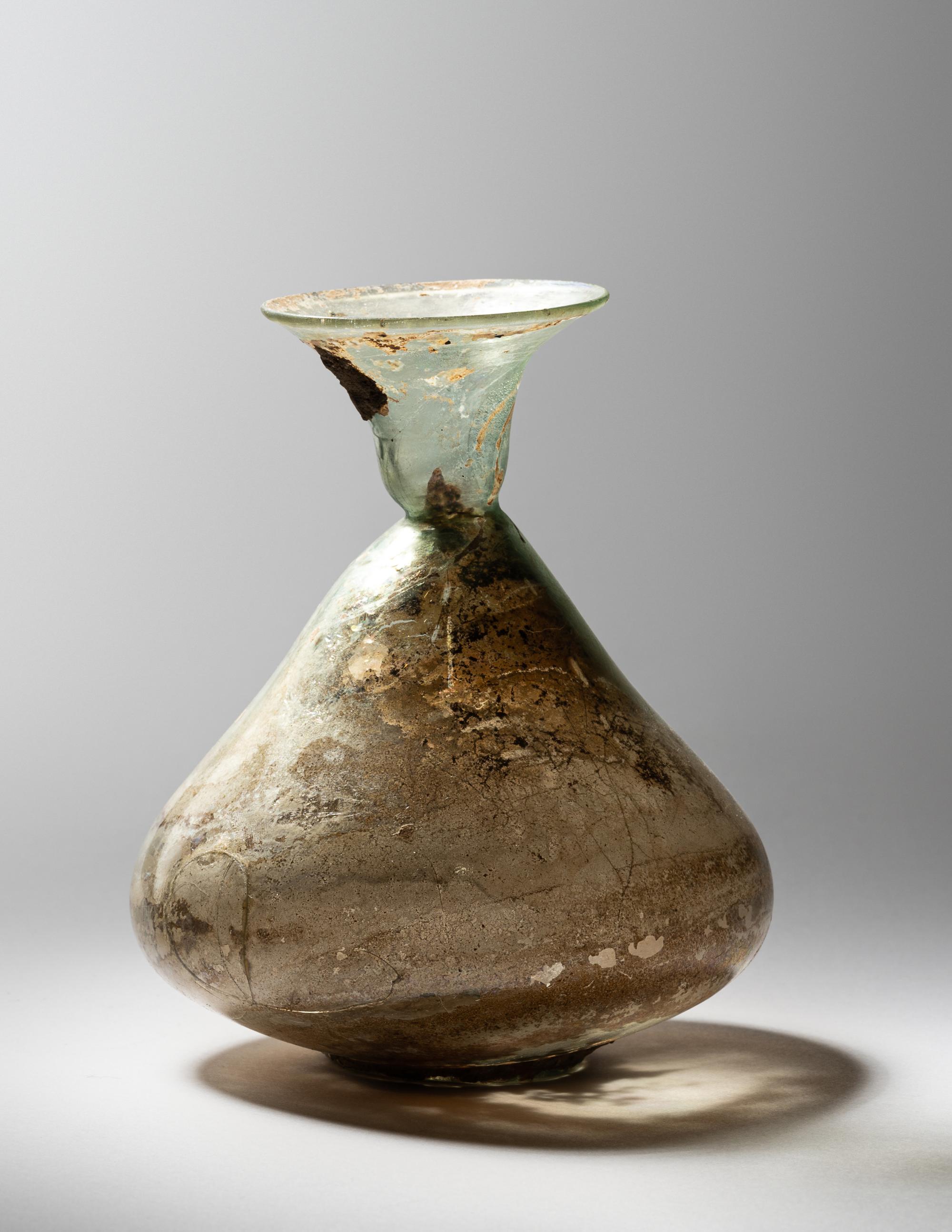 A Roman Green Glass Beaker