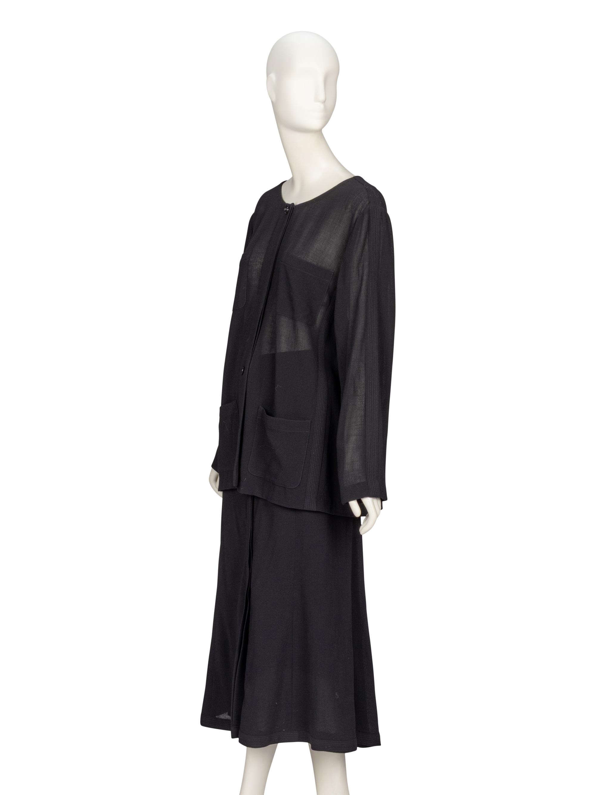 Chanel, Georgette Skirt Suit