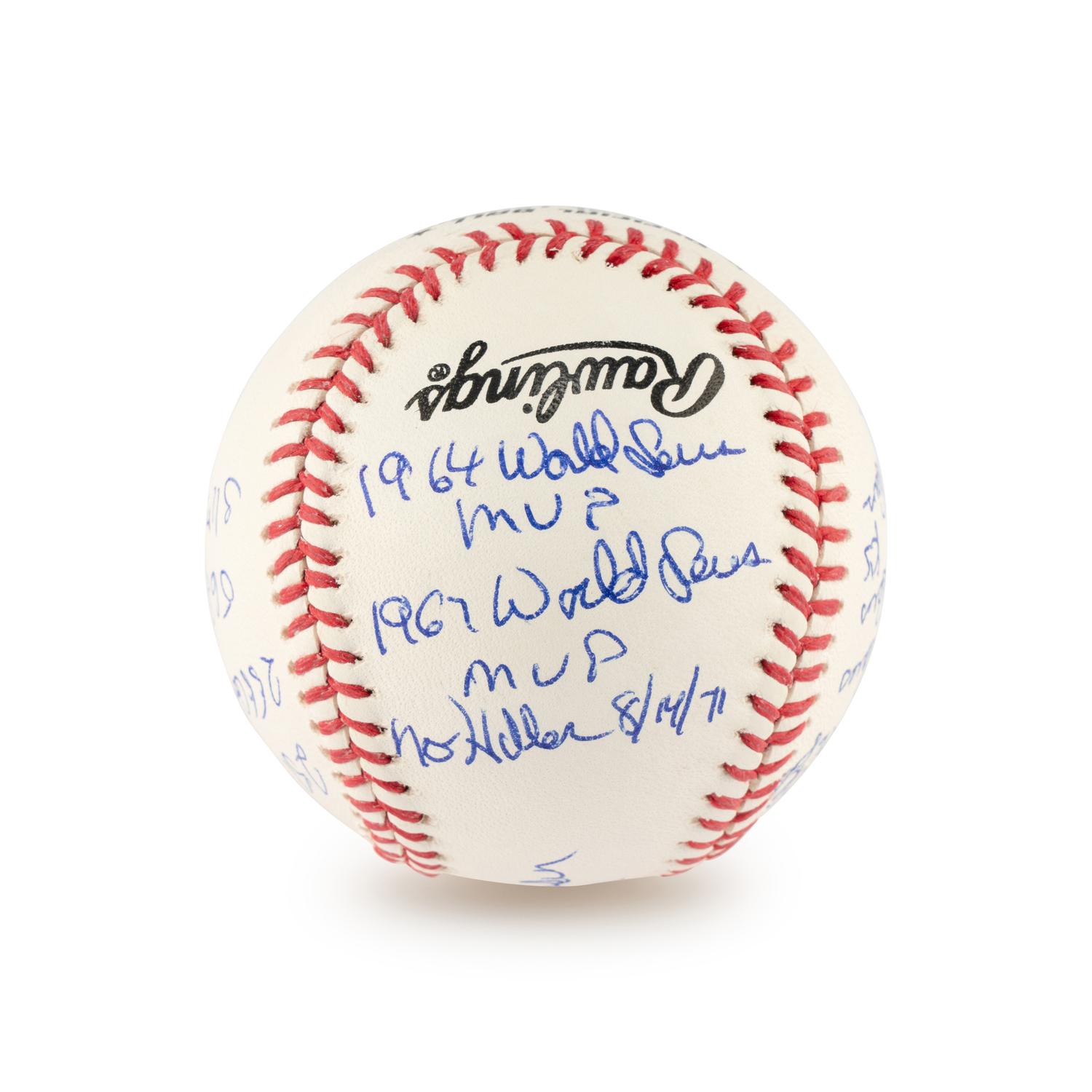 A Bob Gibson Multi Career Achievement/Stat Inscribed Signed Autograph Baseball