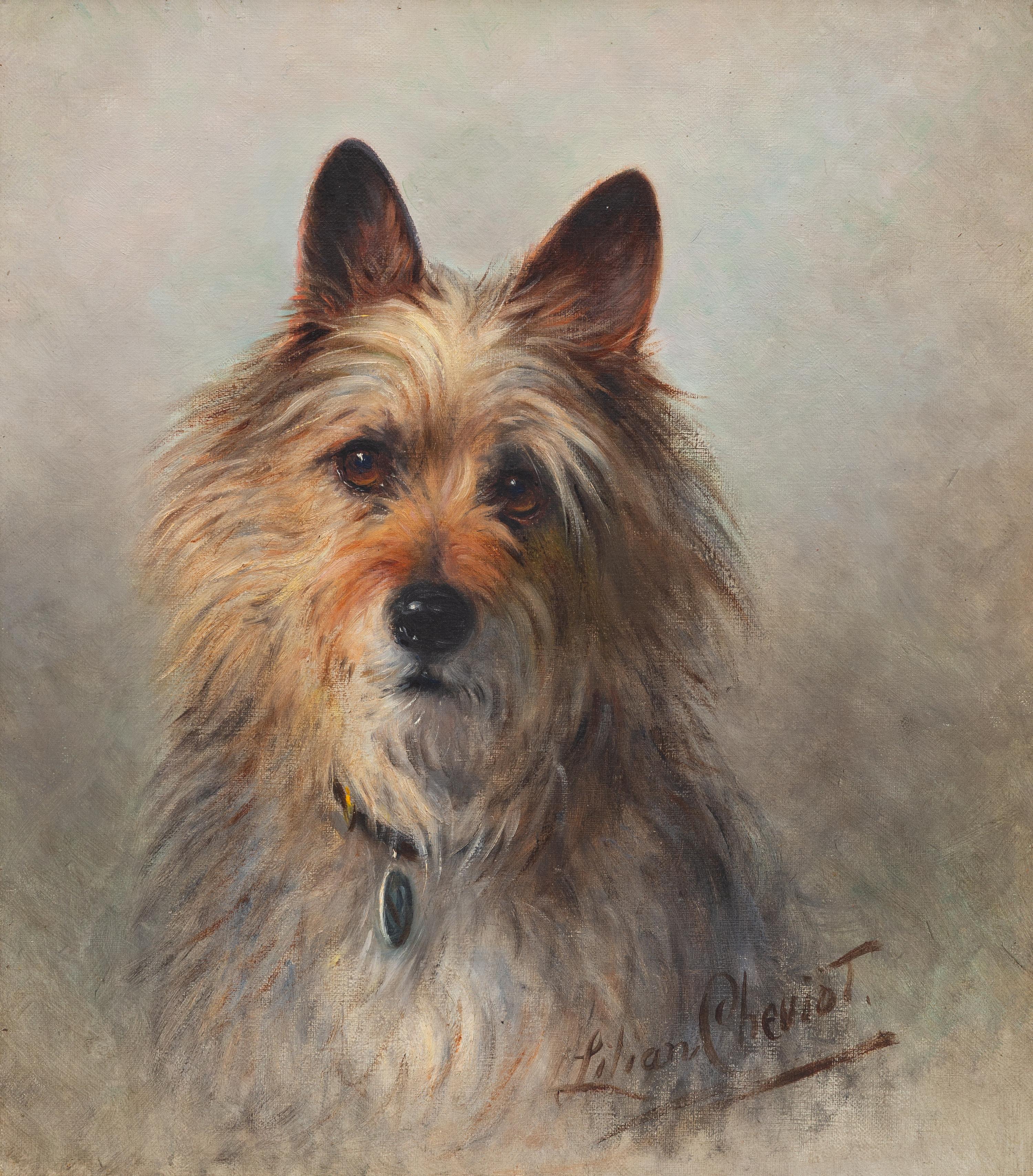 Lilian Cheviot (British, 1884-1932) — Lost! (Portrait of a Cairn Terrier)