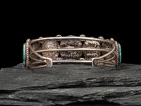 Navajo Silver and Turquoise Cuff Bracelet
