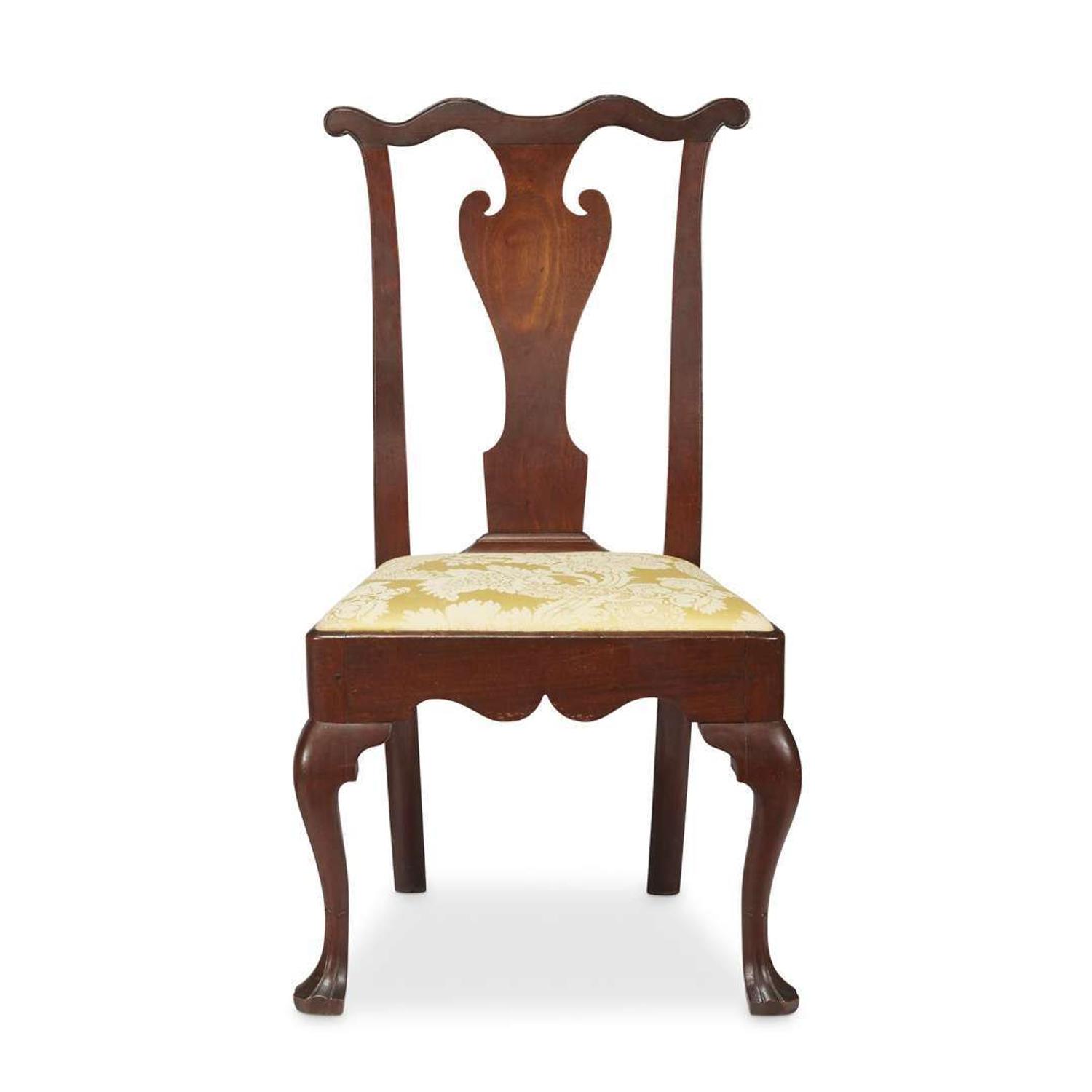 Queen Anne walnut side chair manner of William Savery, Philadelphia, PA, circa 1750