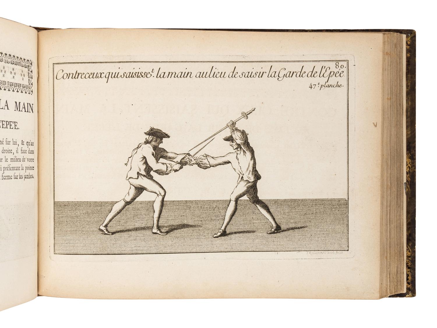 GIRARD, Pierre Jacques François. Traité des Armes . Paris: Moette, Le Gras, La Veuve Jouvenel, Bauche, Briasson, and Chaubert, 1737.