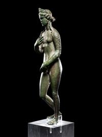 A Roman Bronze Venus with Silver Inlaid Eyes