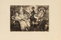 John French Sloan, (American, 1871-1951), Fifth Avenue Critics and Carlotta's Indecision, 1905-1906 (a pair of works)