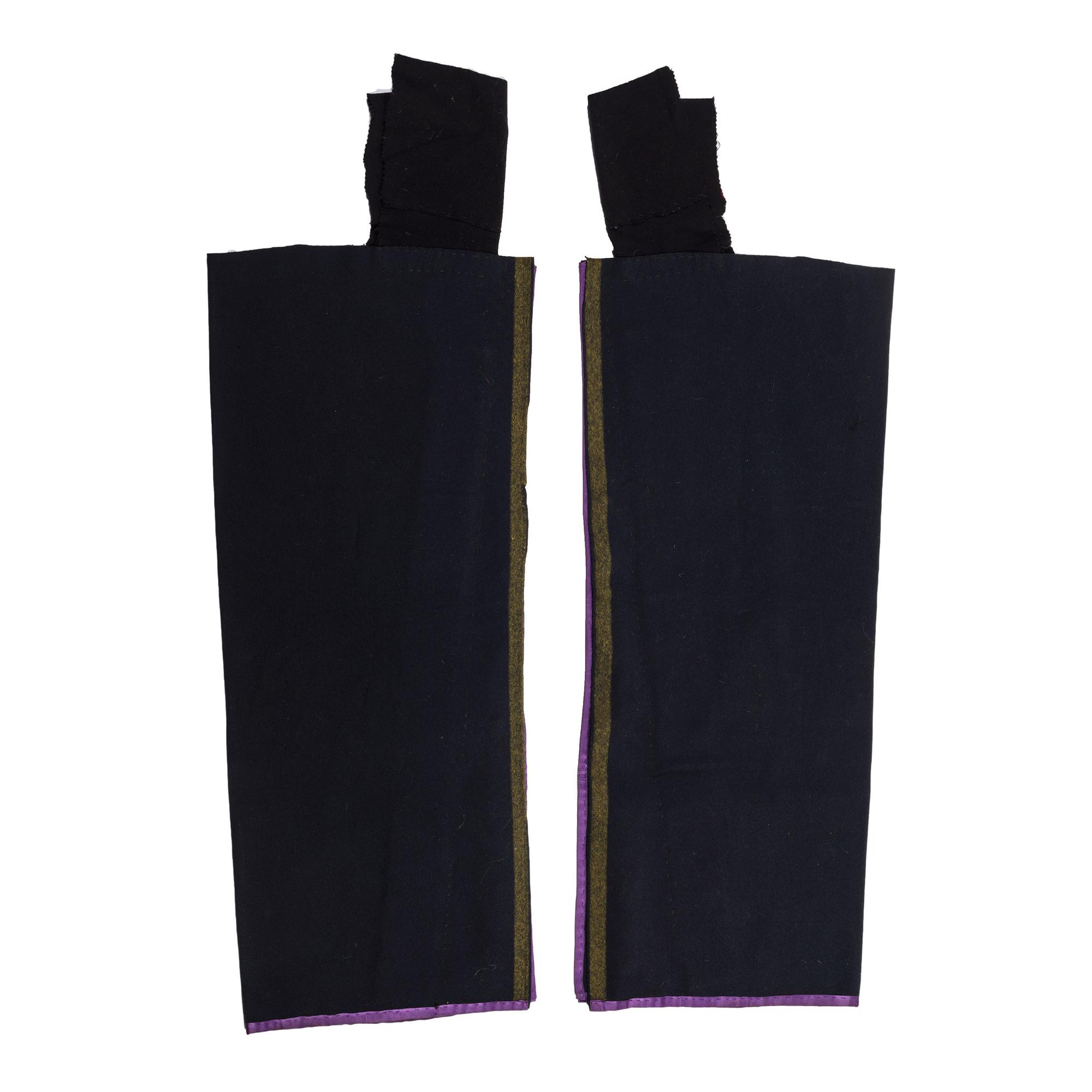 Northern Plains Beaded Wool Leggings, with Cowrie Shells