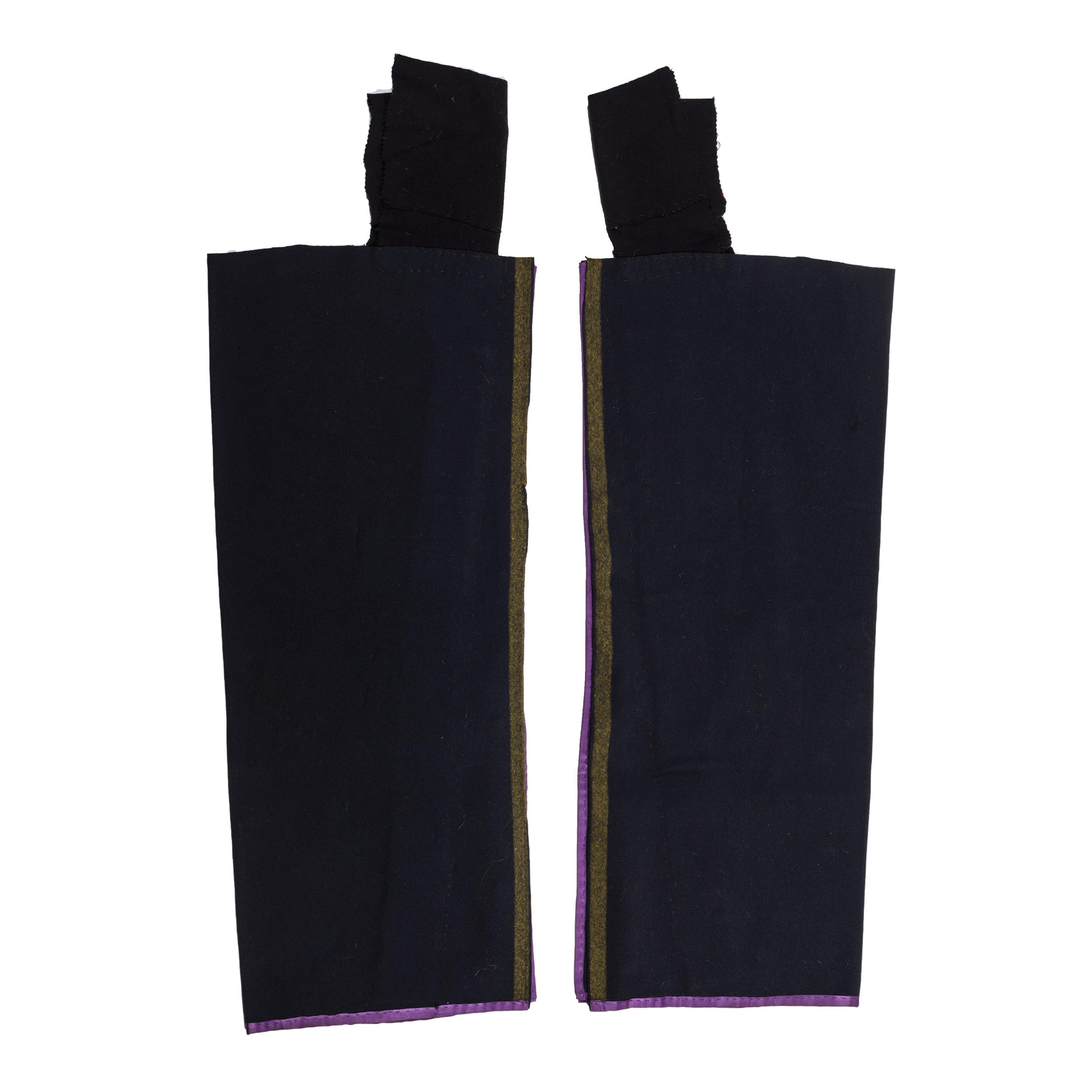 Northern Plains Beaded Wool Leggings, with Cowrie Shells
