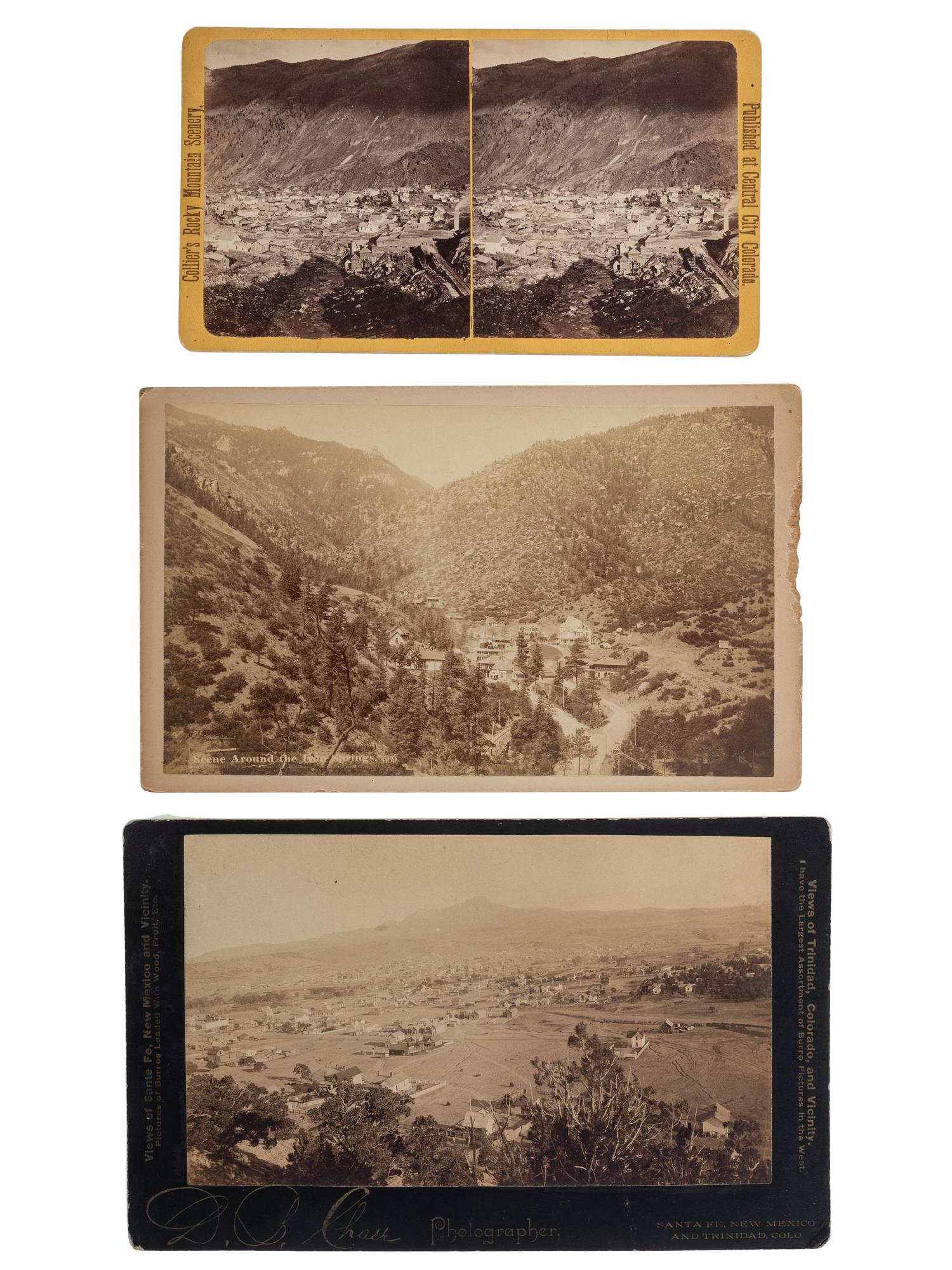 [COLORADO]. A group of 6 photographs featuring landscape and occupational scenes, incl. interior view of the Colorado Smelting Company.
