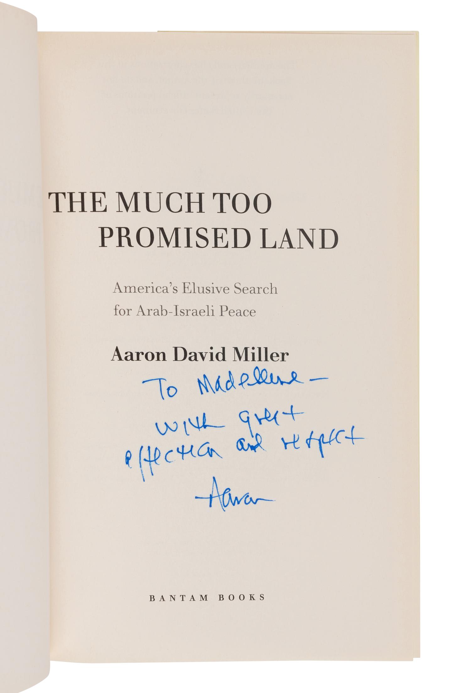 AMERICAN FOREIGN POLICY A group of 9 works, most FIRST EDITIONS INSCRIBED TO SECRETARY ALBRIGHT: