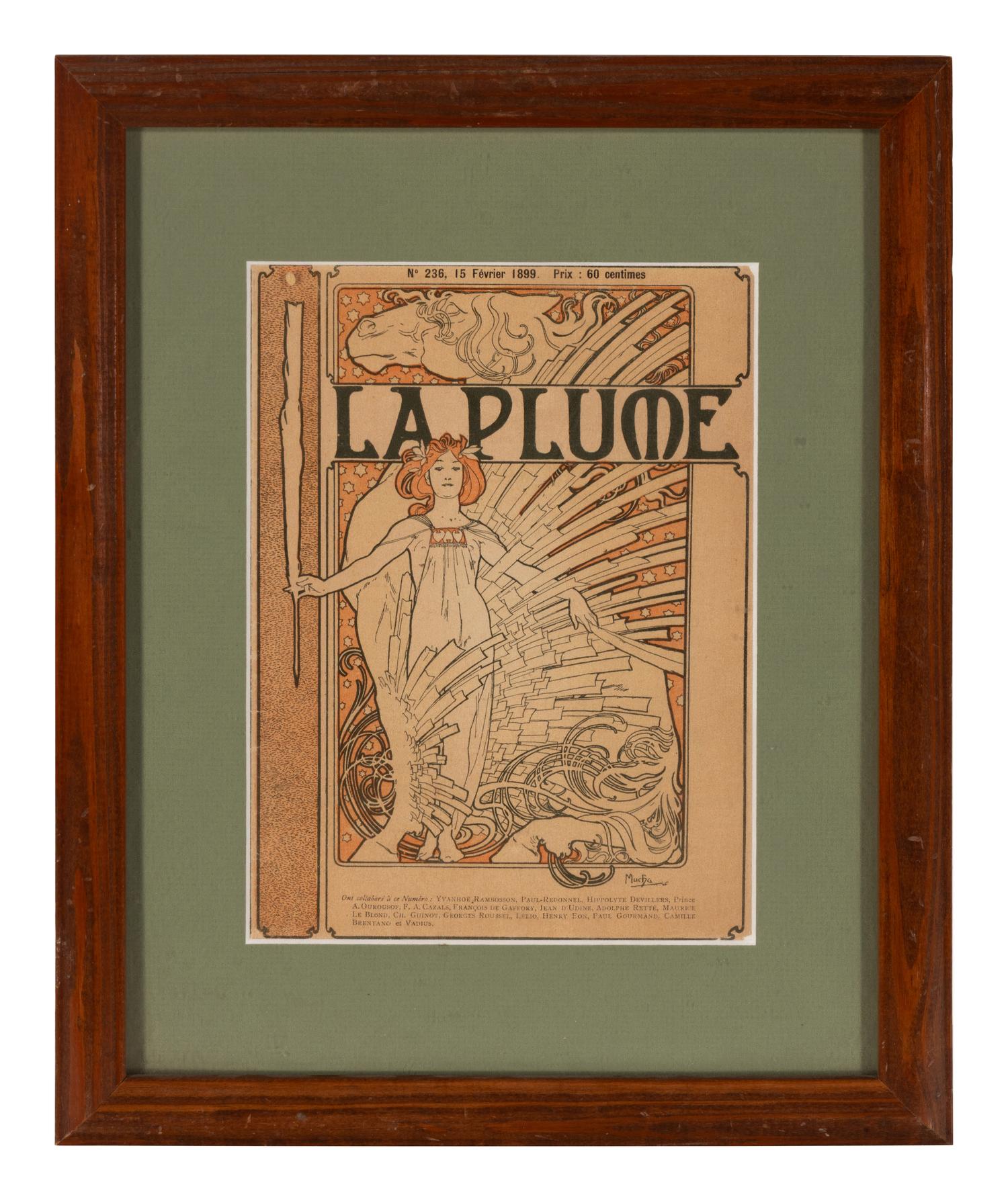 [Art] [Mucha, Alphonse] Group of 4 Designed Magazine Covers