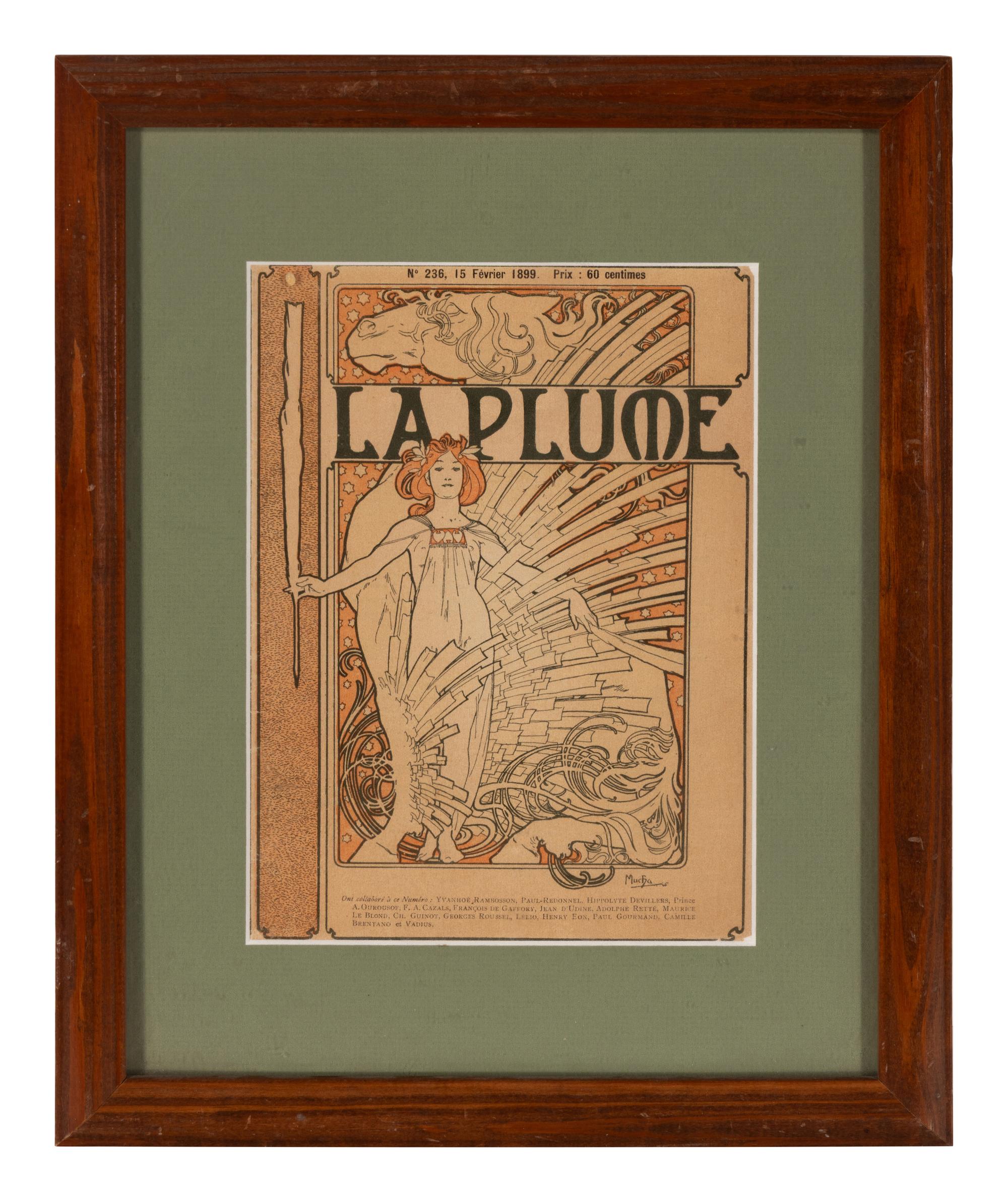 [Art] [Mucha, Alphonse] Group of 4 Designed Magazine Covers