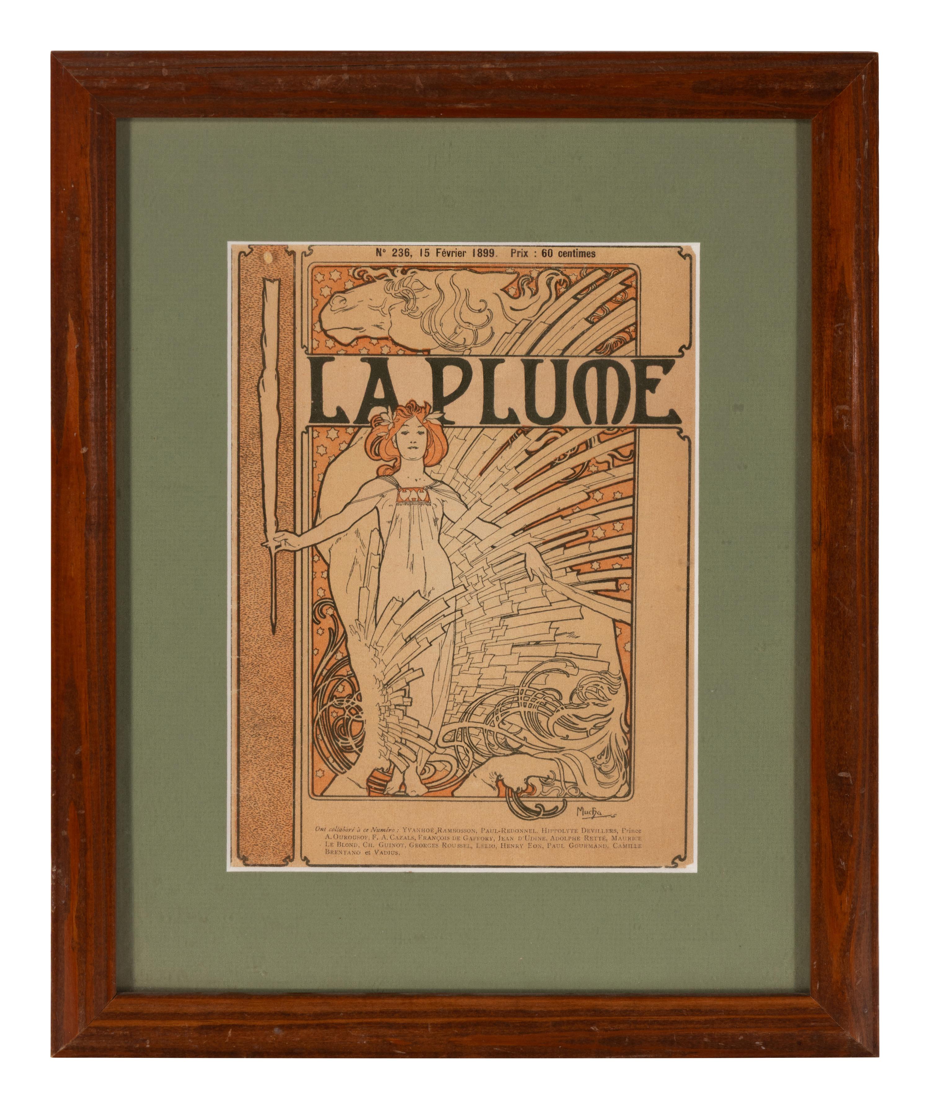 [Art] [Mucha, Alphonse] Group of 4 Designed Magazine Covers