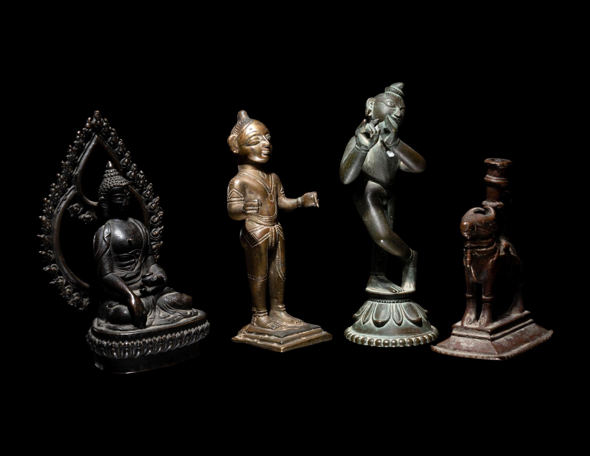 Four Asian Bronze Figures