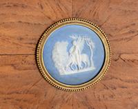 A French Neoclassical Tulipwood and Jasperware Mounted Side Table