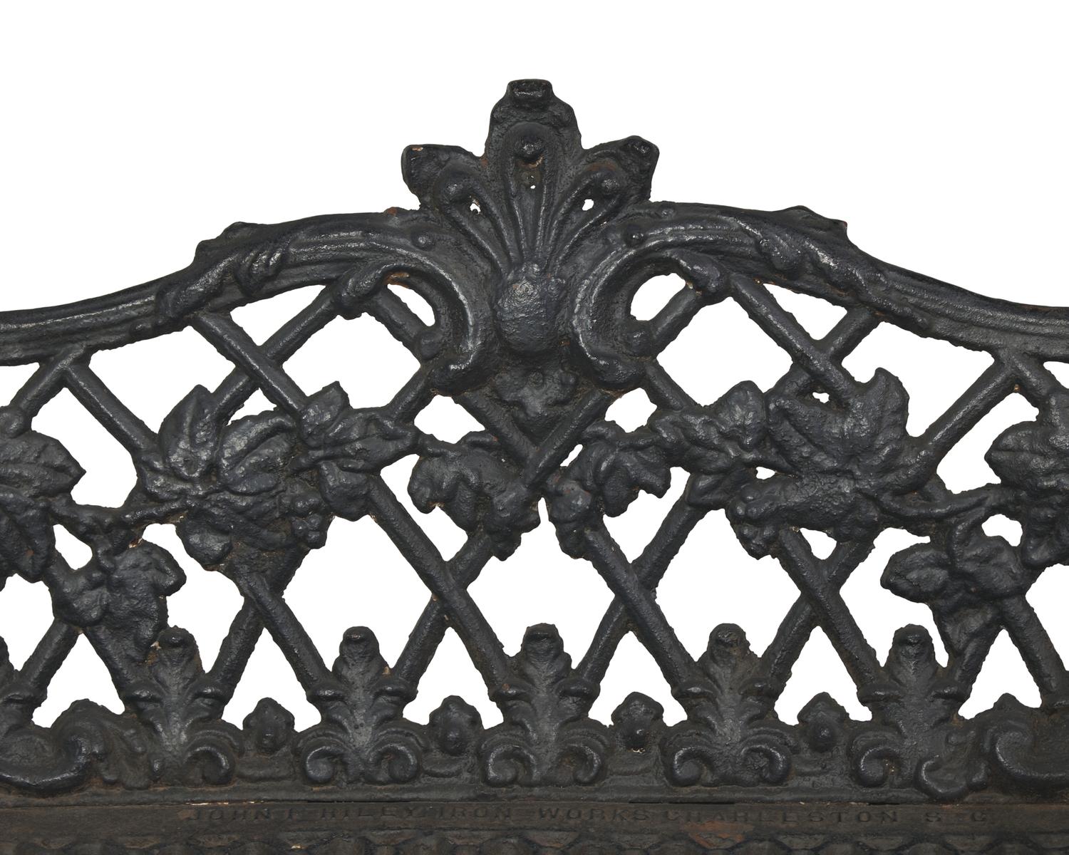 A Cast Iron Garden Bench