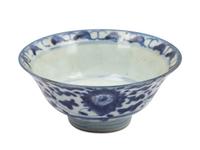 Six Chinese Export Porcelain Plates and Two Blue and White Bowls