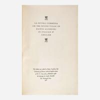 [Private Press] [Nonesuch Press, The] Alighieri, Dante La Divina Commedia or The Divine Vision of Dante Alighieri...