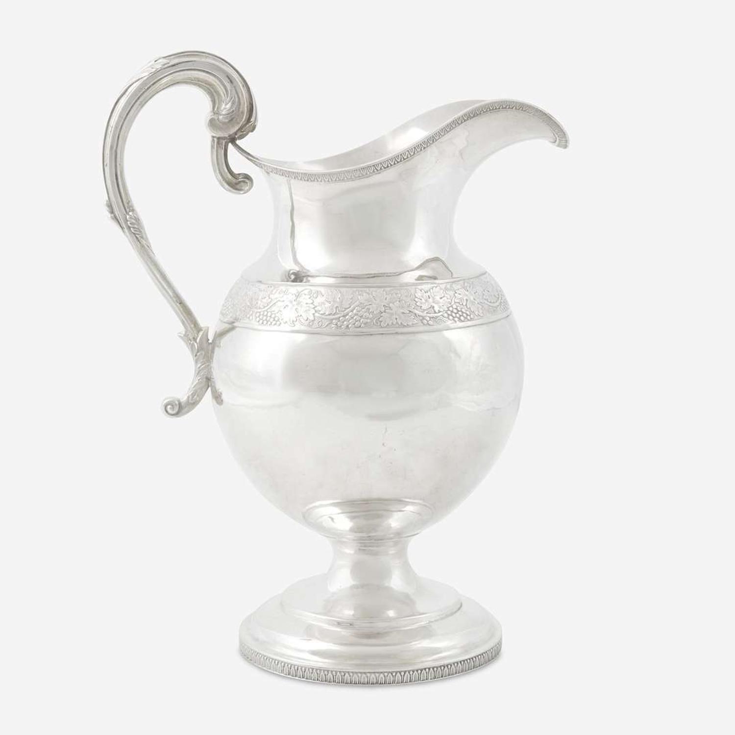 A Classical silver water pitcher Thomas Charles Fletcher (1787-1866), Philadelphia, PA, early 19th century