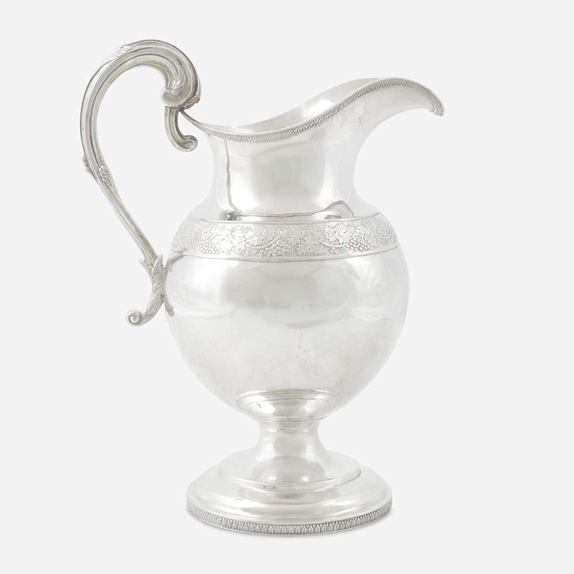 A Classical silver water pitcher Thomas Charles Fletcher (1787-1866), Philadelphia, PA, early 19th century