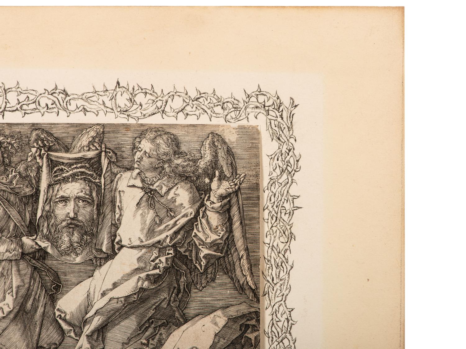 Sudarium Held by Two Angels