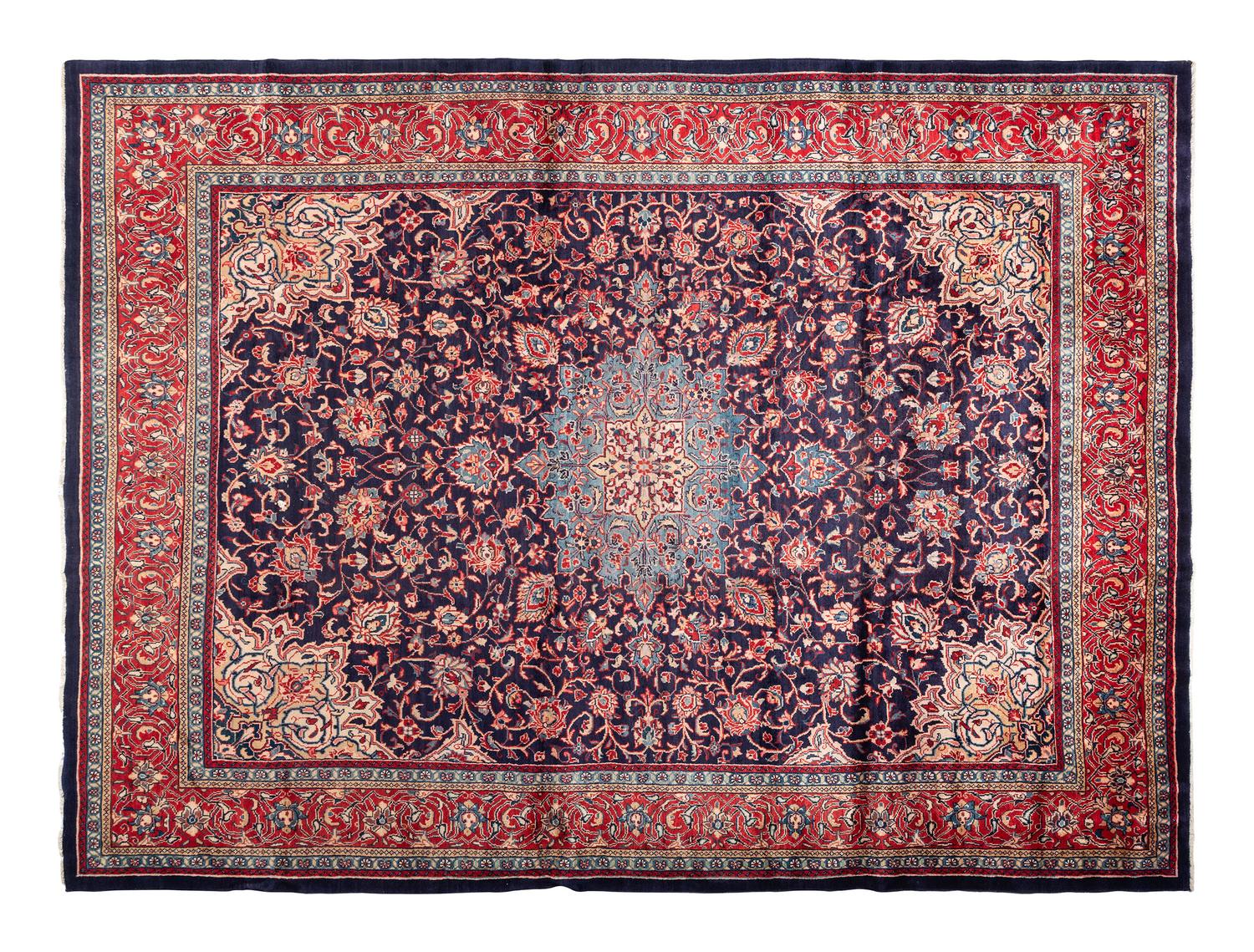 A Qom Wool Rug