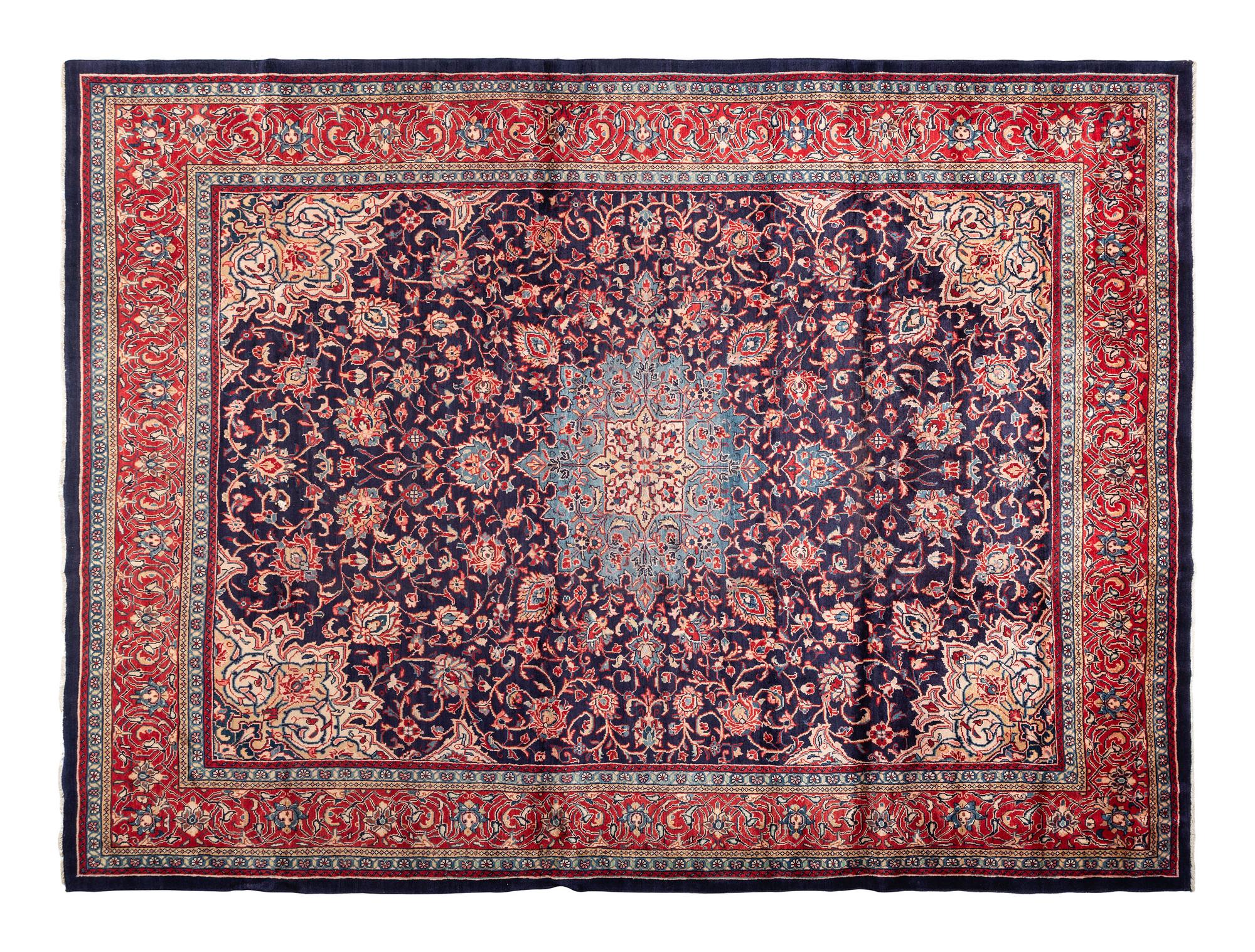 A Qom Wool Rug