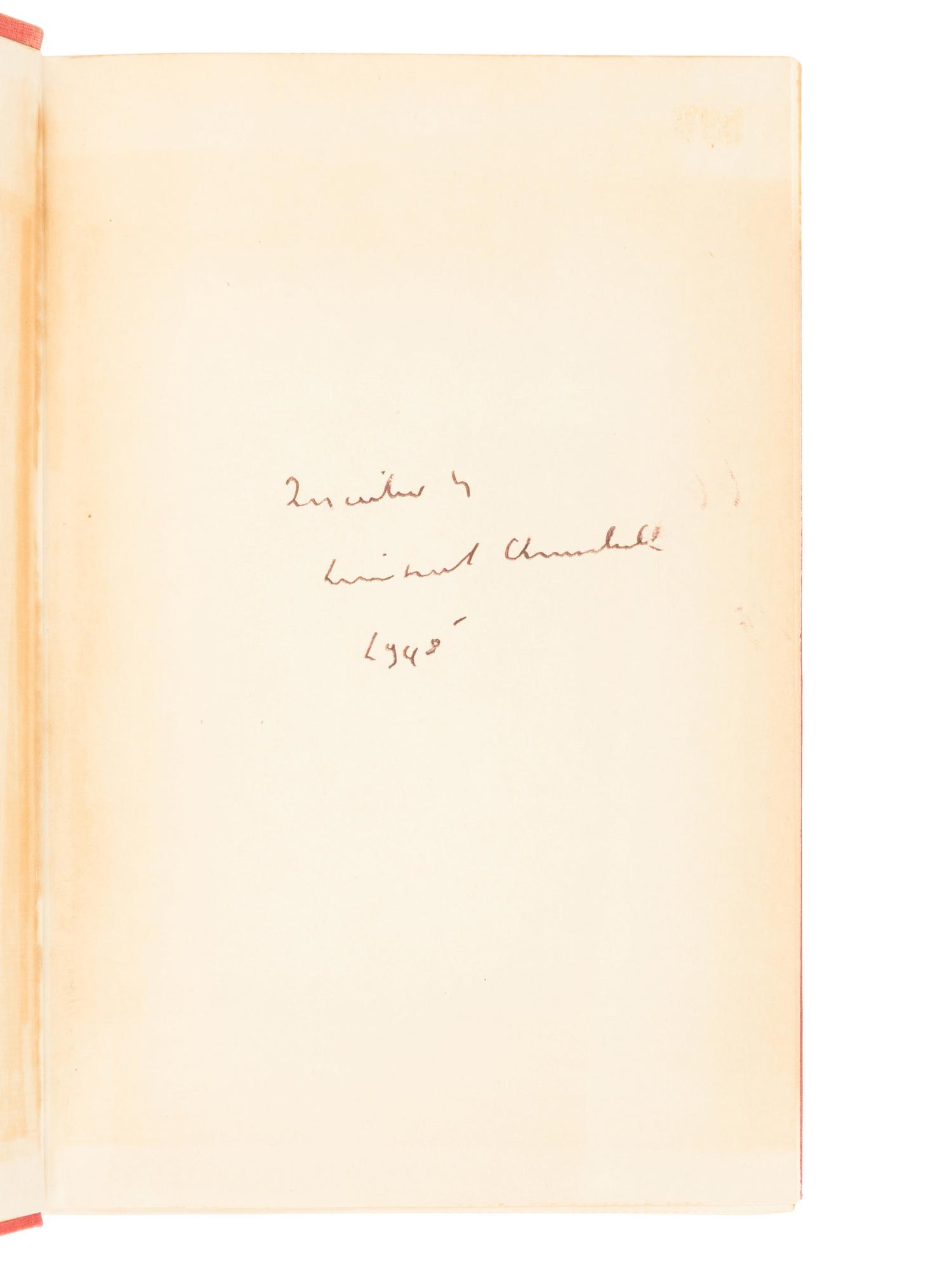 CHURCHILL, Winston Leonard Spencer, Sir (1874-1965). The Second World War. Boston: Houghton Mifflin Company, 1948-1953.
