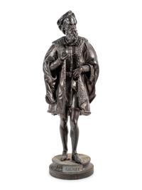 A Continental Cast Metal Figure of Galileo